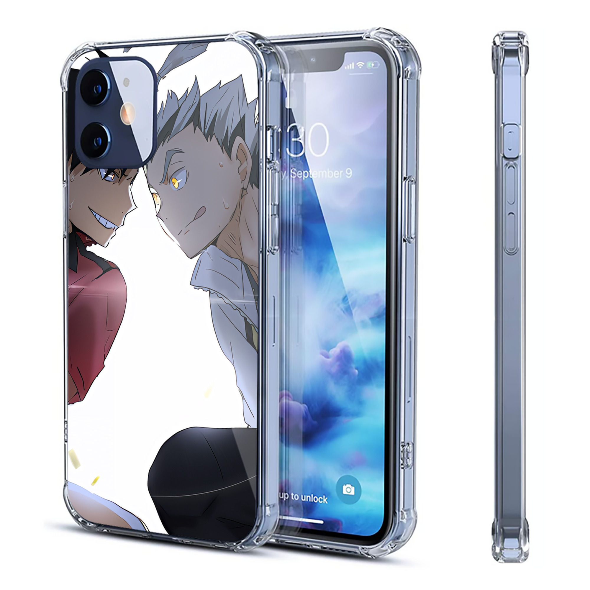 （画像用） ハイキュー!! Haikyu!! 【iPhone 12シリーズ対応】透明スマホケース（クリアソフトケース）